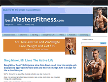 Tablet Screenshot of bestmastersfitness.com